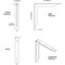 Ekena Millwork Stockport Steel Bracket, Hammered Silver 2"W x 16"D x 16"H BKTM02X16X16STHSV - alternate 3
